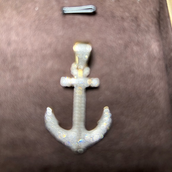 Diamond 💎 Anchor ⚓️ pendant 10K Gold 🥇.45 ct SI 💎 Johnny Dang & Co. 🔥 🙌 - Picture 3 of 6